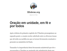 Tablet Screenshot of 3dobras.org